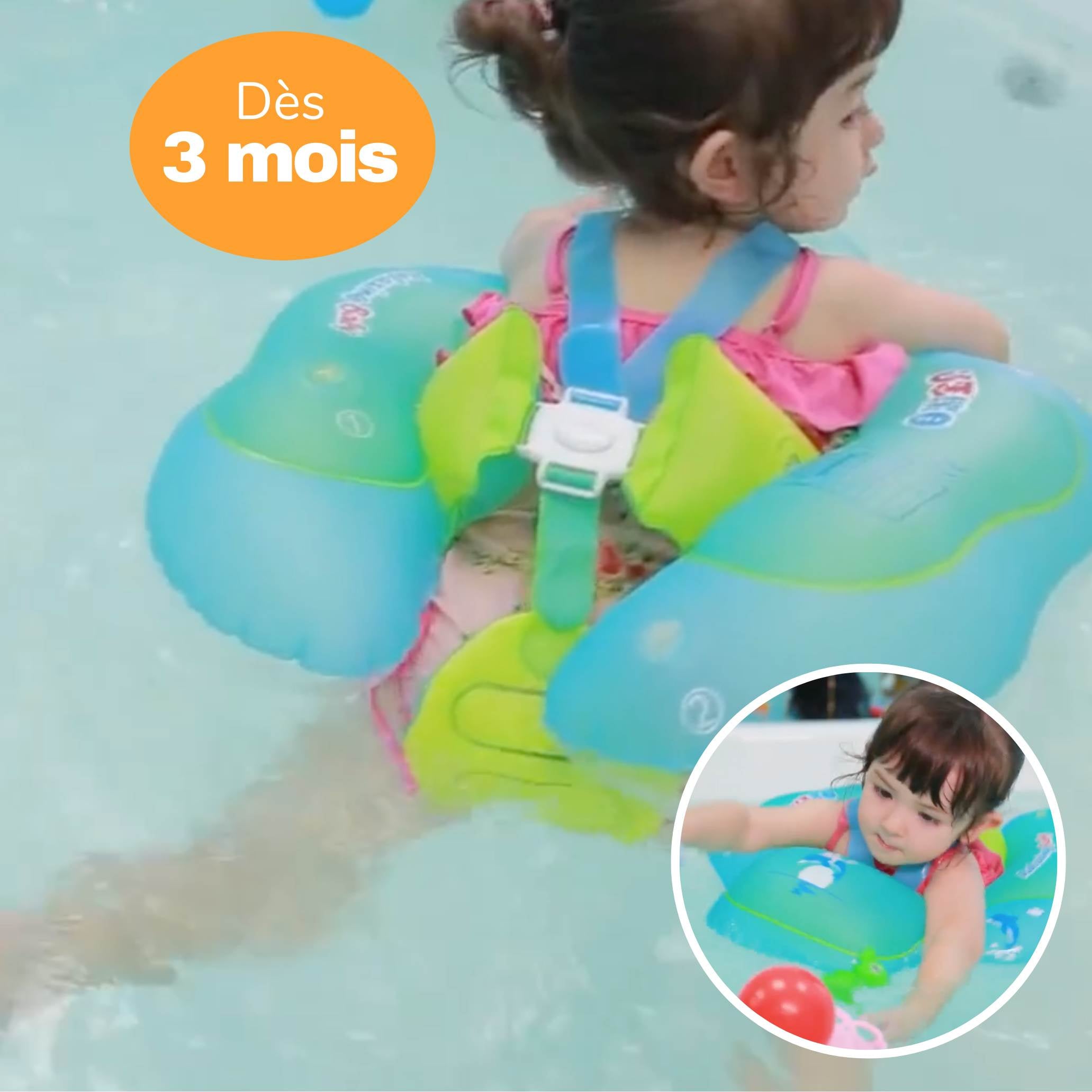 Bouée Bébé de 3 mois à 4 ans avec entrejambre Louise & Lucas