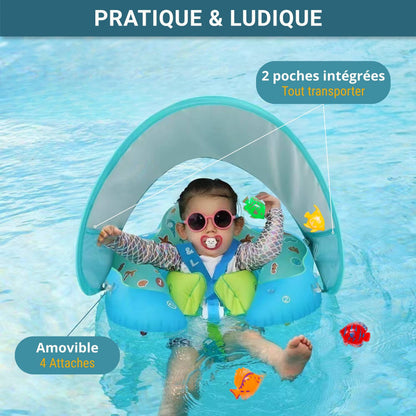 Bouée Bébé avec pare-soleil UPF40+