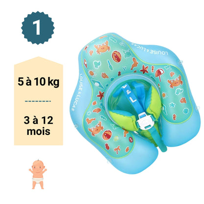 Bouée Bébé avec pare-soleil UPF40+