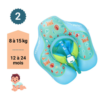 Bouée Bébé avec pare-soleil UPF40+