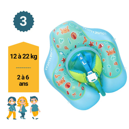 Bouée Bébé avec pare-soleil UPF40+