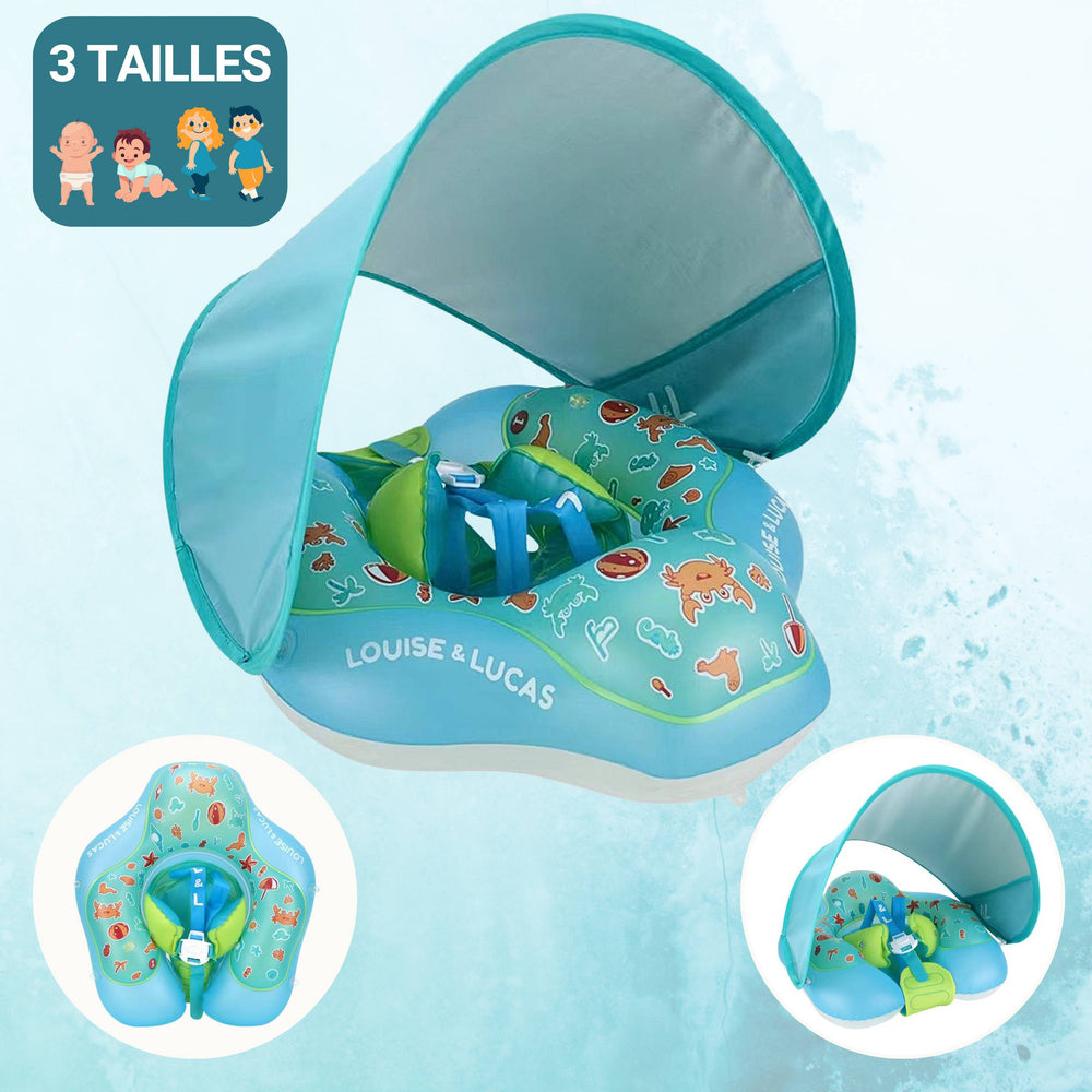 Bouée Bébé avec pare-soleil UPF40+